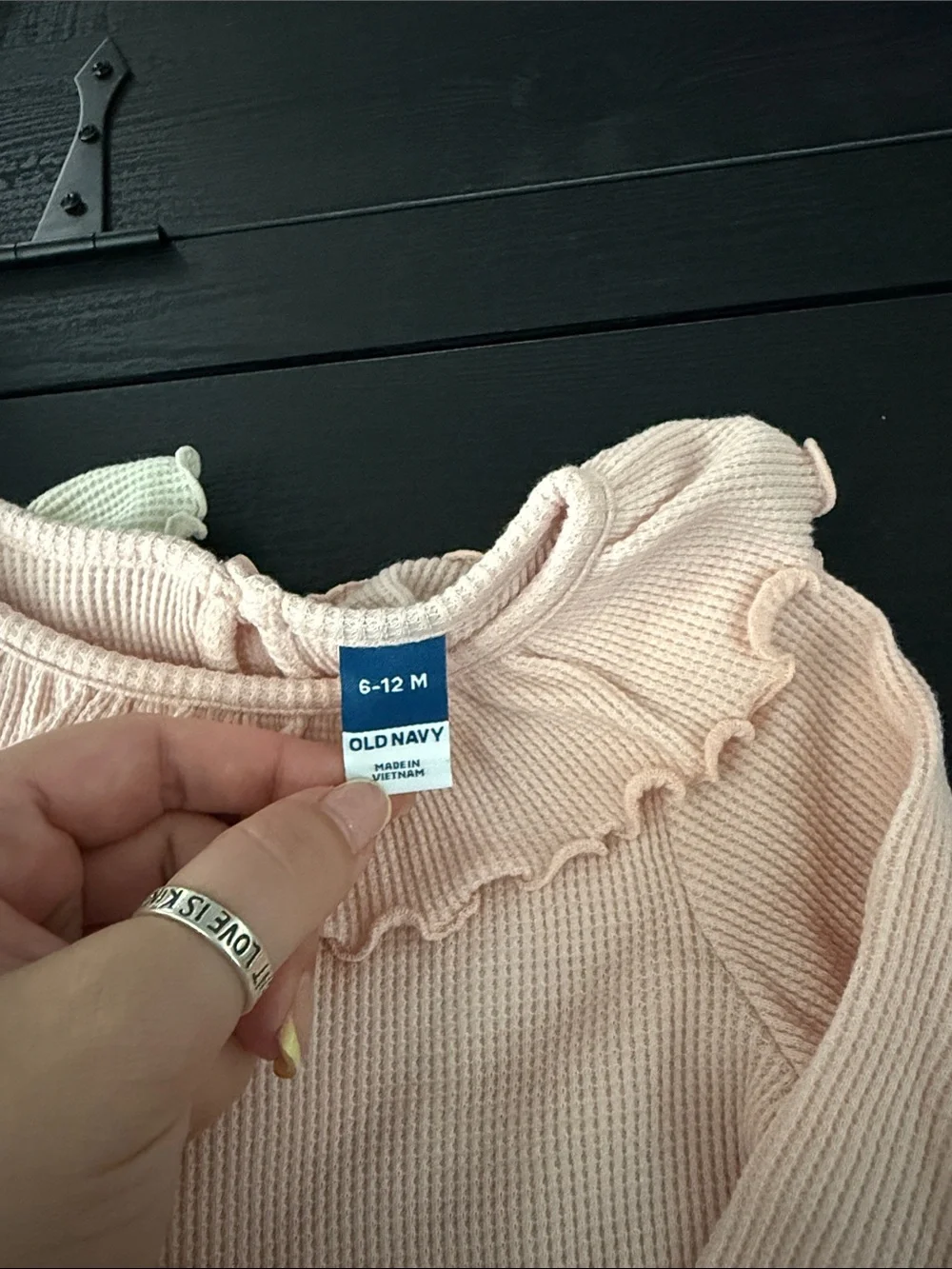 Old Navy Ruffled Knit Long-Sleeve Baby One-Pieces - Pink & Cream